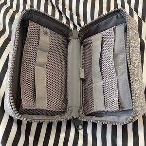 Large Dagne Dover Arlo Tech Organizer in Heather Grey
